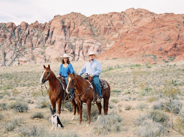 Justin and Beth Engagement NCHA Cutting Horse Red Rock Canyon Las Vegas Nevada Kirstie Marie Photography Fine Art Equine Photographer_0011