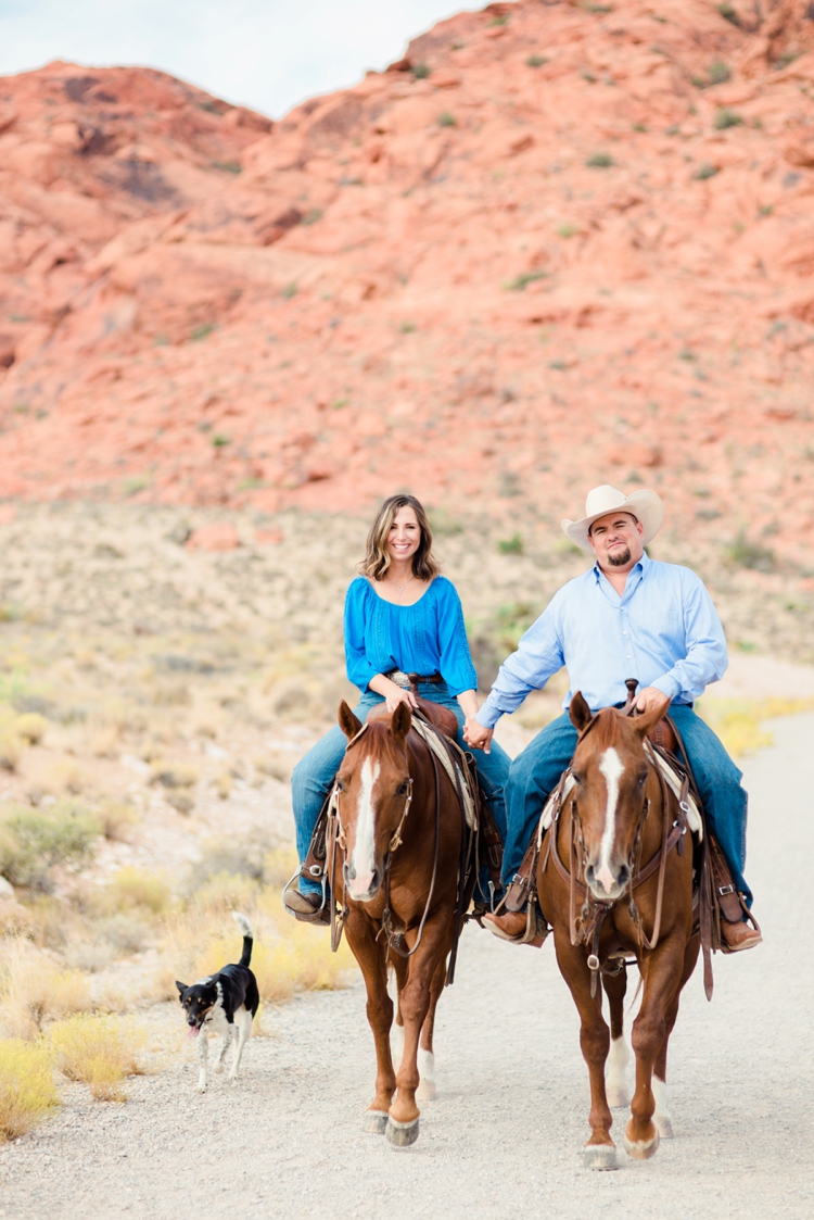 Justin and Beth Engagement NCHA Cutting Horse Red Rock Canyon Las Vegas Nevada Kirstie Marie Photography Fine Art Equine Photographer_0029